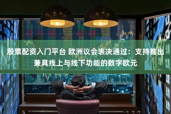 股票配资入门平台 欧洲议会表决通过：支持推出兼具线上与线下功能的数字欧元
